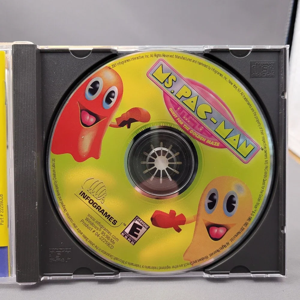 Ms. Pac-Man: Quest for the Golden Maze by Infogrames (PC CD-ROM, 2001)